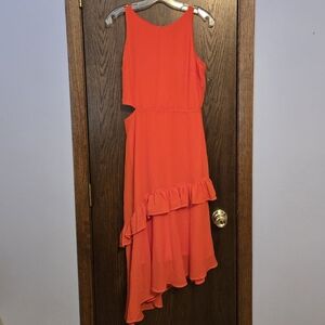 Sam Edelman Side Cut Out Ruffle Hem Dress NWT